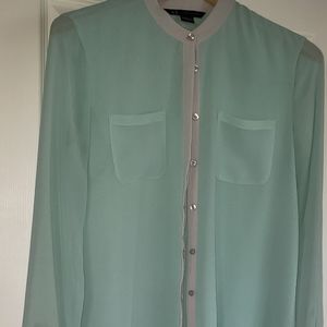 Armani Exchange semi- sheer blouse